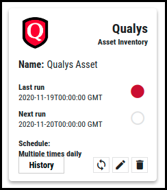 Qualys Asset Connector - Configured Connector